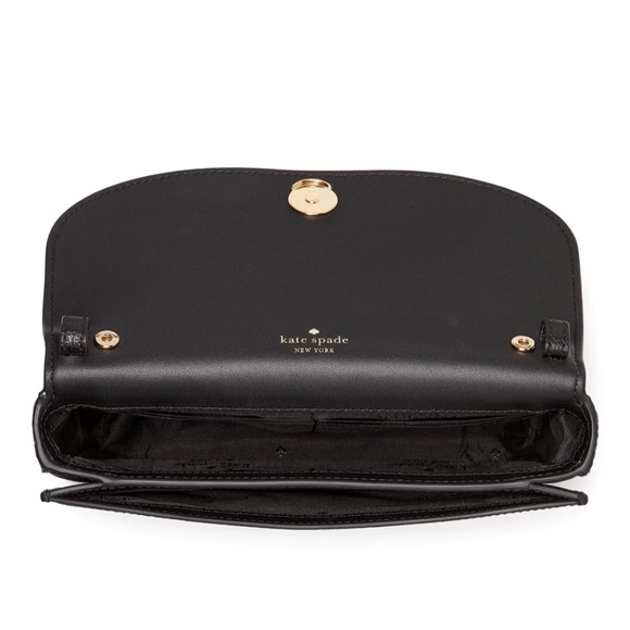 New Kate Spade Kristi Crossbody Refined Grain Leather Black - Picture 3 of 3